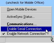 59 Verizon Wireless VZAccess Manager For Microsoft ActiveSync : Right click on the ActiveSync icon in your task