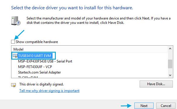 5. At this point of the install, you may receive a message pop-up stating Windows can t verify the publisher of this driver software, click