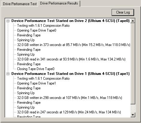 6. Click Start for performing the test. Progress of the test is displayed under the Progress column for the corresponding drives. The numbers indicate the percentage of test completion.