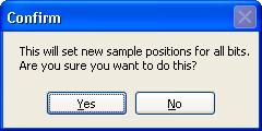 Using DDR3 Eyefinder 5 c When you are done setting sample positions, click OK. Then, click Yes in the confirmation dialog.