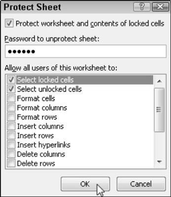 How to Protect Cell Data After you finalize an Excel worksheet by reviewing formulas and proofing text, you should consider protecting cells in the worksheet to guard against any unplanned changes.