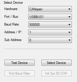 If more than one main device is connected to the same bus interface, a specific main device can be selected by selecting the correct Address, belonging to that main device.