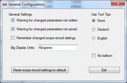 5 General Configuration In the General Configuration dialog, various general settings and configurations can be selected. 5.
