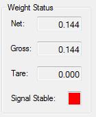 The sensitivity for having a stable signal can be adjusted by the No Motion parameters. 8.4.2 Set Zero When ready for setting the zero point, select the SZ - Set Zero button.