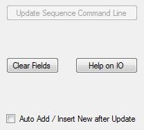 Select the Update Sequence Command Line to update the new defined command line in the Sequence Commands view. 16.2.
