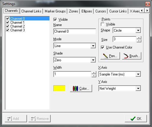 19.8.3 Other scope display functions By moving the mouse cursor into the scope display area, a main group of icons will appear in the right upper corner of the scope display.
