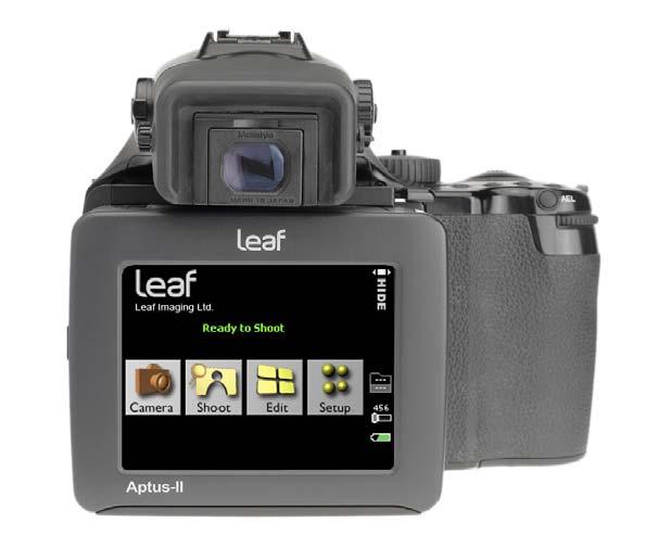 2 Chapter 1 Introduction Overview The Leaf Aptus digital camera back is the world s first camera back that includes a built-in (6 7 cm) LCD screen and an innovative graphic user interface.