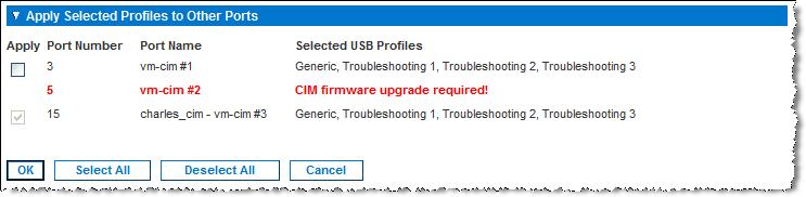Chapter 8: Device Management 2. Click Remove. The selected profiles appear in the Available list. These profiles are no longer available for a KVM target server connected to this port.