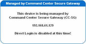 CC Unmanage When a KSX II device is under CommandCenter Secure Gateway control and you