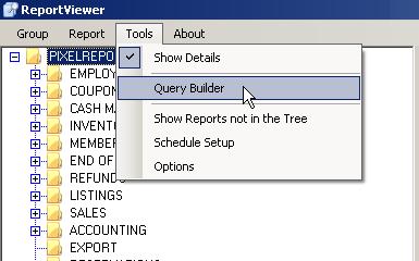 Query Builder The QueryBuilder tool is used to create ad hoc data sets.