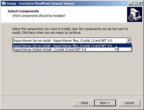 Note: If a Report Viewer Server Install is being performed and other computers will be connecting to that system in order to use Report Viewer, make sure to share the folder that Report