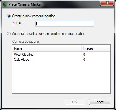 5. To view images for the current location, from the Location drop-down menu, select View Images. Or, in the Marker Location Task Pane menu, click View Images.