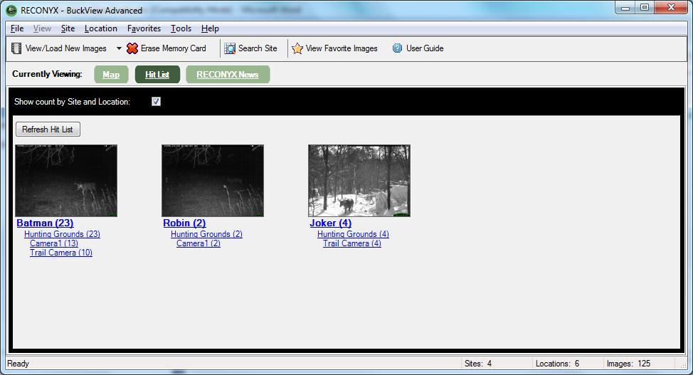 Hit List Hit List is a simple way to find / view the images of your favorite bucks.