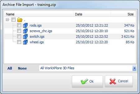 3 Importing and Opening CAD Files Importing one or more CAD Files Files Imported into the Same Viewing Area DRAG & DROP WORKNC WORKZONES NOTE You can also use the drag & drop method to import WorkNC