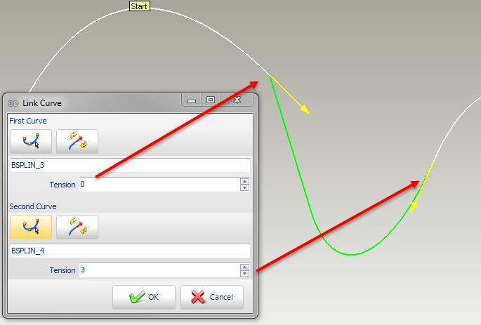 You can adjust the tangency on each side by using the Tension fields.