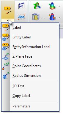 Entity Information Label: automatically inserts information about the entity you click (type, number of faces, number of triangles, dimensions, etc.