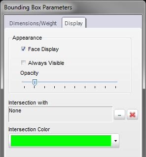 Viewing Collisions between the Bounding Box and the Part You can also view any collision between the part and the bounding box.