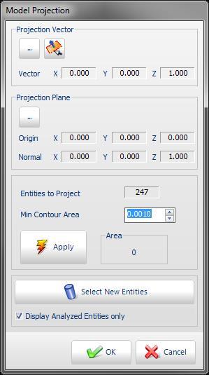 6 - Analyzing 6.3 - Analysis Tools You can change the value in the Reference Area field and click on the Area.