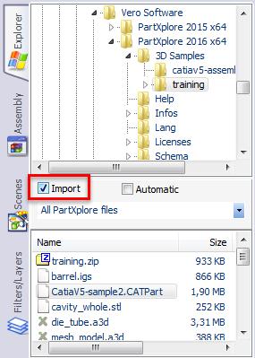 Importing Several Models in the Same Viewing Area You can also import several models into the same Viewing Area, e.g. to build different prototypes, assemblies.