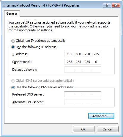 Windows Vista Configuring the network properties of the LAN card Sirona Dental Systems GmbH 2. Double-click "Internet Protocol Version 4 (TCP/IPv4)".