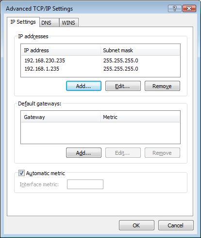 Windows Vista Configuring the network properties of the LAN card Sirona Dental Systems GmbH 6.