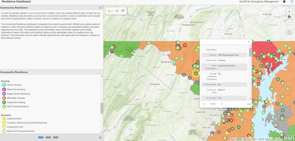 Measures impacts to the community based on previous events. By aggregating community reports.