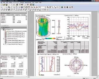 ROUNDPAK Analysis software provides user-friendly operation Simple operations even with a full