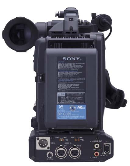 Sony DSR-450WSL Up Close Picture includes optional items, lense NOT included Advanced DSP Rugged alloy housing 2/3" 3CCD 16:9 PowerHAD Imager 24P and 30PsF Progressive Modes Mini or Standard Cassette
