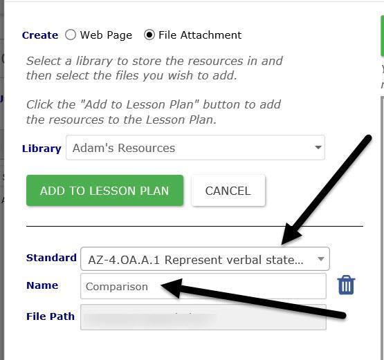 Repeat these steps to add additional files. Click the trashcan icon to remove a resource. 29.