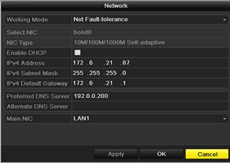 Figure 9. 30 Network status checking result If the message box pops out with other information instead of this one, you can click the quick setting interface of the network parameters.