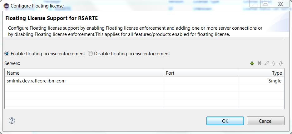 Hence, several users can share a single floating license as long as they don t need it at the same time. The dialog for configuring a floating license is shown below.