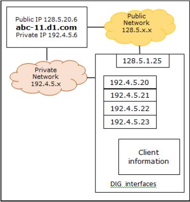 DD Boost Features when the client's source IP address is evaluated for access to the DIG. For IPv4, 16, 20, 24, 28, and 32 bit masks are supported.