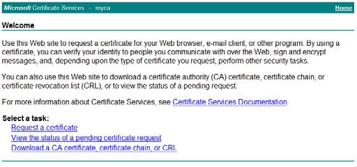 5. Next to Certificate file, click the Browse button and select your CA s certificate file. 6. Click OK.