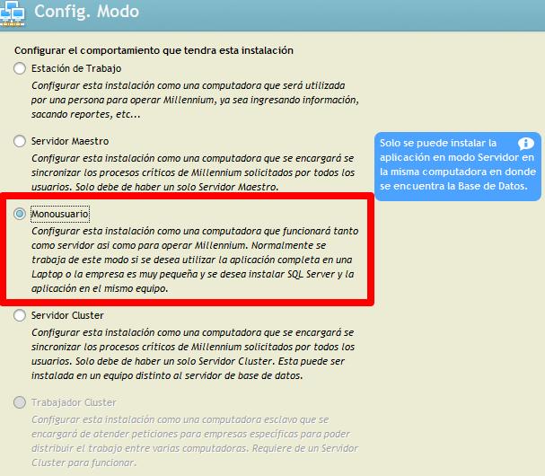 Installation & Configuration 3.3 Config. Modo Go to Config. Modo tab; select the configuration mode.