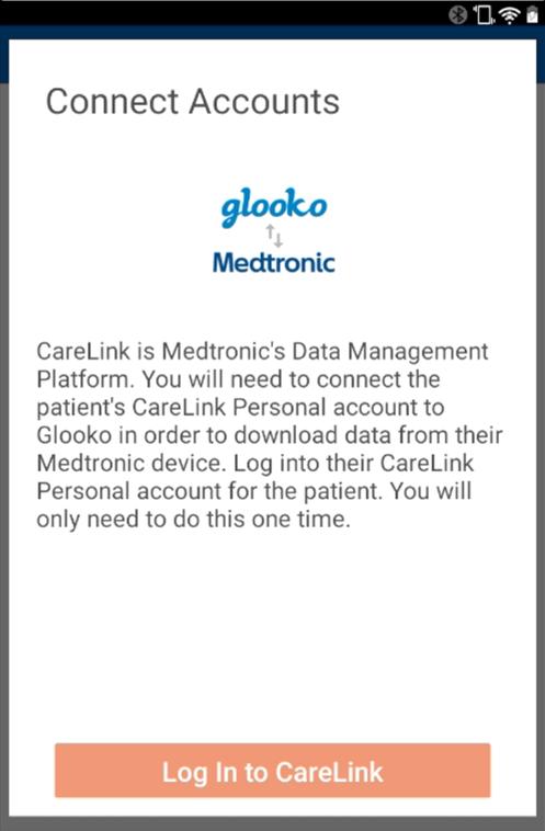 Click Log in to CareLink.