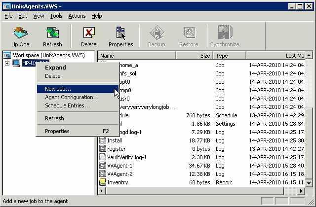 Plug-ins: Allows you to set and use optional Plug-in software. 3.4 Create a Job This named Job can be one of many used to do different types of backups, in different ways, at different times.