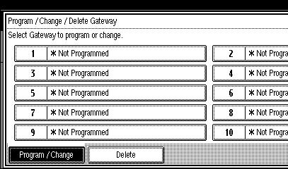 Facsimile Features C Enter the IP address and SIP user name, and then press [OK]. The screen returns to that of step B. D Press [Change] for [Prefix]. D Press [OK].