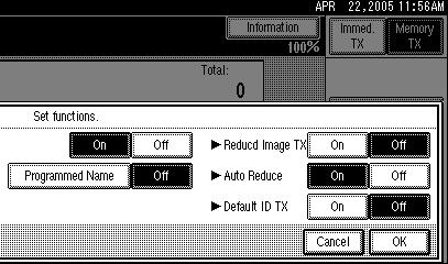 Other Transmission Features 4 Selecting transmission options for a single transmission A Place the original, and then select the scan settings you require. Reference p.