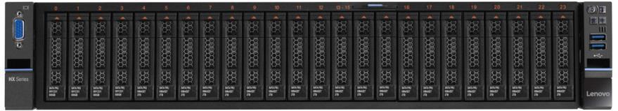 Lenovo Converged HX7510 For High-Performance Workloads Target Workloads Enterprise Applications Characteristics 2U1N design with 24 x 2.5 drives.