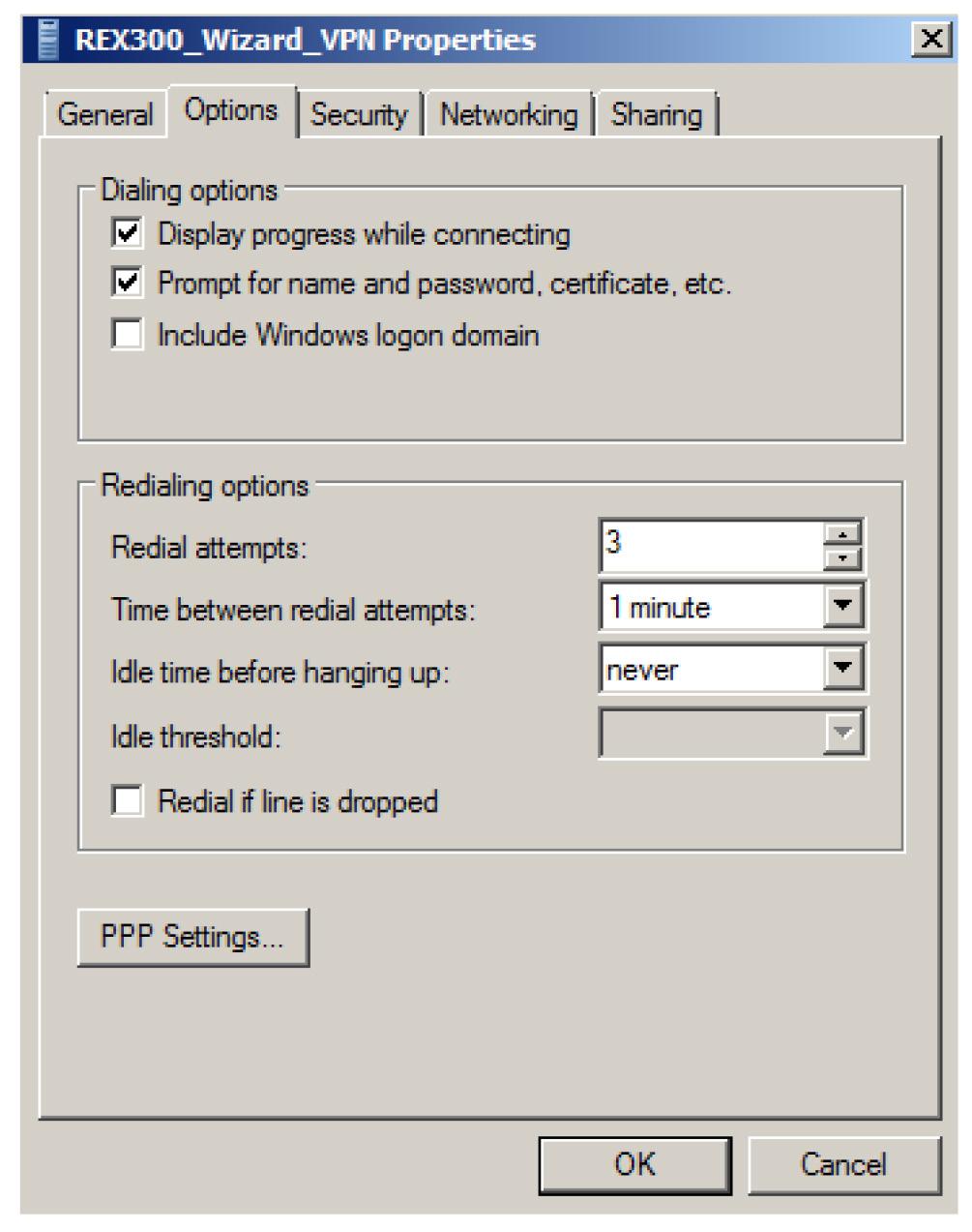pbk" and click on "Properties" Enter the public IP address (WAN) of the REX300 under the tab "General".