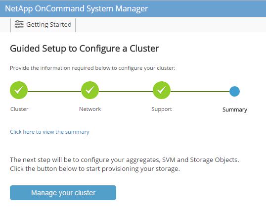 Continuation of Storage Cluster Configuration After the configuration of the storage nodes and base cluster, you can continue with the configuration of the storage cluster.