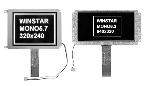 Monochrome TFT Winstar s Monochrome TFT is a low cost alternative to full colour displays.