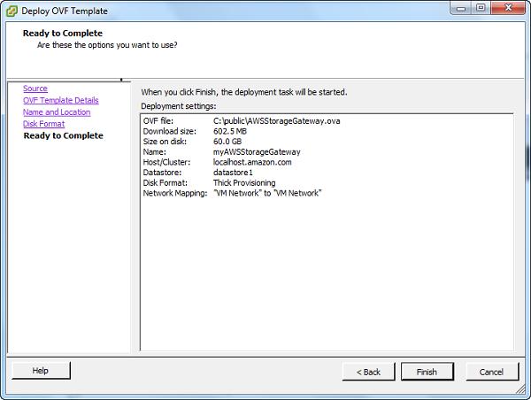 Download and Deploy the VM h. View the details of the new VM. i.