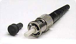 In the North America, most cables use a square SC connector (Subscriber Connector or Standard Connector) that slides and locks into place when inserted into a node or connected to another fibre