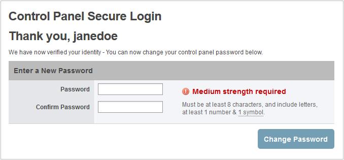 Click the link within the email which will direct you to a page that will allow you to choose a new password.