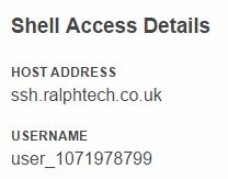 Before being able to use SSH, you must create your own access details.