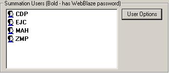 ADDING USERS You can add new AD Summation WebBlaze users in the Summation Users box on the Group Admin tab.