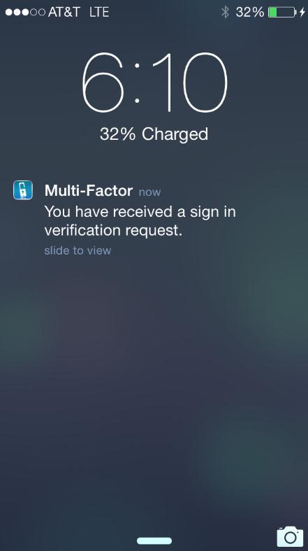 Authentication Mobile App By clicking the Authenticate Me Now button, you will