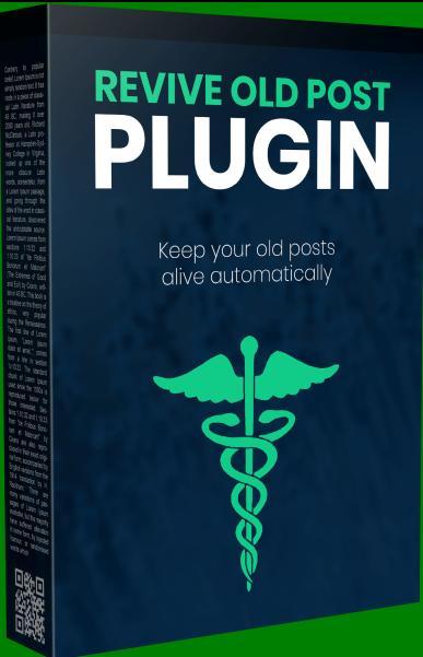 Revive Old Post Plugin Price:- $147 Keep your old posts alive automatically Share new and old posts.