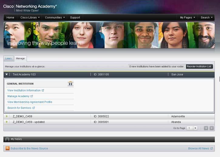 Setting Up Your Academy Profile As a new or migrated academy you must fill out or verify your academy profile information, your NetAcad Contact information, and sign the Cisco Academy Membership